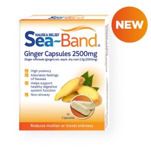 Sea-Band Nausea Relief Ginger Capsules