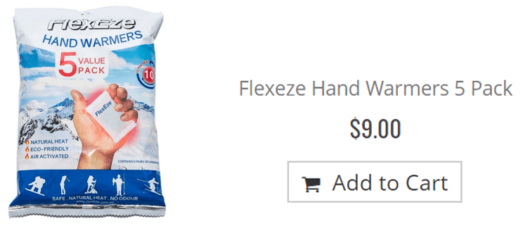 Flexeze Hand Warmers - 5 pack